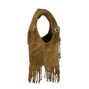 Gilet en cuir de cow-boy léger et respirant pour hommes Service OEM Prix raisonnable Gilet en cuir de cow-boy pour hommes en vente en ligne - Product Image 5