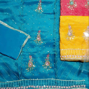 Trajes de mujer de moda india bordados a mano sin costuras de diseñador moderno Material de organza para fiestas de estilo tradicional - Product Image 1