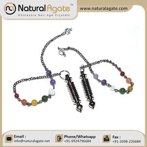 Collection exclusive de pendules à 7 chakras en bois de rose à une coupe | Pendules d'avion à une coupe - Product Image 4