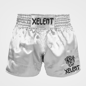 Pantalones Cortos de Muay Thai 2026 Blancos, Pantalones Cortos de Muay Thai Tailandeses para Kick Boxing, Cómodos, con Cintura Elástica - Product Image 6