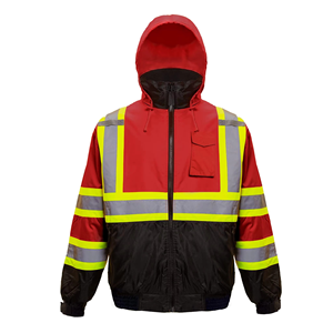 Veste réfléchissante de sécurité d'hiver de haute qualité pour le travail en plein air motif de vêtements de travail de protection vêtements de sécurité réfléchissants - Product Image 2