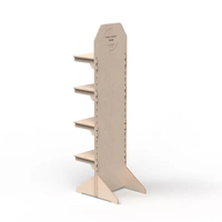Comptoir de vente au détail modulaire en bois avec étagères, ensemble de meubles en contreplaqué CNC pour vitrine intérieure de magasin