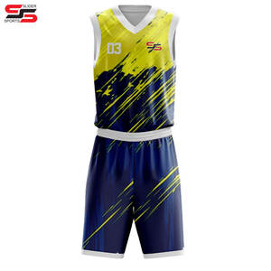 Ensembles de maillots de basket-ball en maille respirante, nom et logo personnalisés, uniforme de basket-ball pour hommes de haute qualité, taille plus, pas cher, pour l'école - Product Image 3