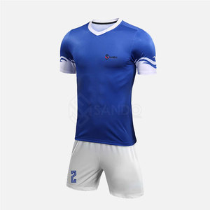 Última Colección Uniforme de Fútbol para Hombre de Primera Calidad, Manga Corta de Verano, Color Sólido, Diseño Transpirable, Nuevo Estilo - Product Image 1