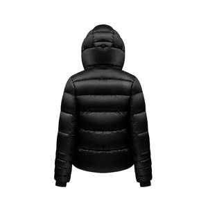 Veste matelassée à capuche en laine imperméable respirante pour homme, style streetwear d'hiver, fermeture éclair, logo brodé, personnalisable - Product Image 6