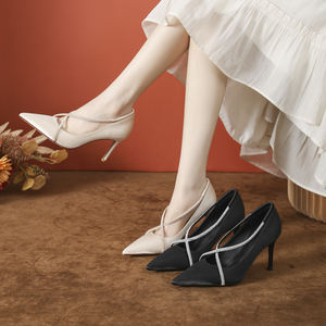 Zapatos de Tacón Alto Estilo Stiletto de Lujo Francés, Elegantes y Sofisticados, Estilo Premium para Mujer, Versátiles, Casuales y Formales - Product Image 3