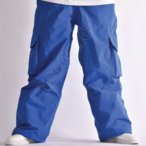 High Street Style Hombres Cargo Pantalones de esquí Pierna ancha Baggy Fit Ropa de calle suelta Snowboard Diseño impreso a prueba de viento - Product Image 4