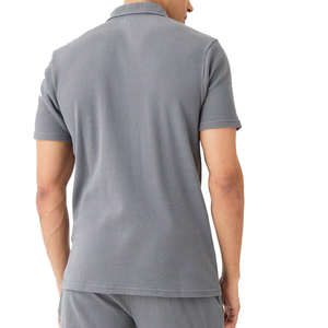 Ensemble T-shirt et short pour homme en polyester/coton de haute qualité, coupe ajustée, respirant, manches courtes, style streetwear, grandes tailles - Product Image 2