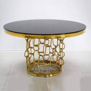 Mesa auxiliar de metal decorativa para el hogar Diseño lujoso Hecho a mano Aspecto admirable Brillante Pulido Atractivo Suministro de muebles para sala de estar - Product Image 3