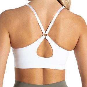 Soutien-gorge de yoga pour femmes grande taille, décolleté plongeant en V, haute élasticité, nylon et élasthanne, haut de sport pour la course à pied, push-up, bretelles ajustables à l'avant - Product Image 4