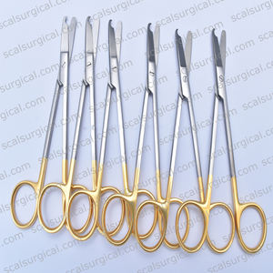 Tijera alemana de goma de acero inoxidable, tijeras angulares de borde de sierra, tijera de operación médica de acero inoxidable - Product Image 6