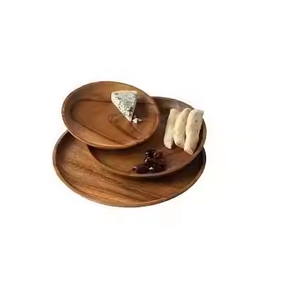 จานไม้อาหารค่ำและชุดอาหารค่ำไม้คุณภาพสูงและการออกแบบที่ดีที่สุดที่กำหนดโดยงานฝีมือเสี้ยว - Product Image 2