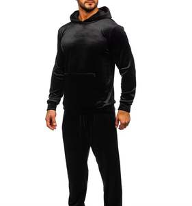 Survêtements en velours pour hommes, style tendance, durables, respirants, pour une utilisation en extérieur, taille plus, logo personnalisé pour la saison hivernale - Product Image 5