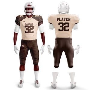 Maillot de football américain entièrement personnalisé, hauts brodés pour hommes, nouveaux ensembles d'uniformes de football américain à un prix raisonnable - Product Image 3