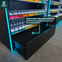 Satom Tabak-Display Rauchfreier Tabak-Präsentationsständer Zigaretten-Displayregal Schrank Vitrine für Rauchershop Tabakregal