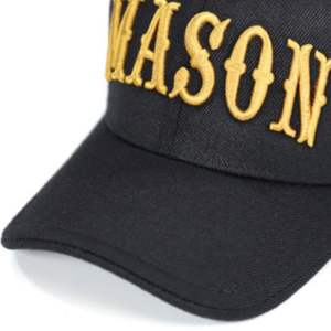 Mason Cap negro 20% lana 80% acrílico Unisex ajustable sombrero bordado Logo parte delantera trasera ropa griega Casual Streetwear lavado a mano - Product Image 6