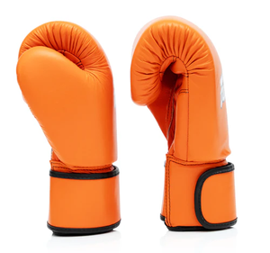 Guantes de boxeo de cuero PU con logotipo personalizado profesional 10oz 12oz 14oz para entrenamiento y perforación de equipo de artes marciales - Product Image 4