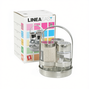 Ilsa Polished Chrome 1252000 Spice Rack with <b>Toothpick</b> Holder - Product Image 2