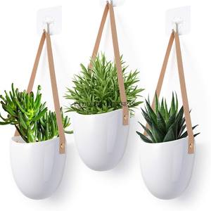 White Color Powder Coated Premium Quality Aluminum Casted Hot Selling Elegant Look Luxury Hanging Planters Home Decor <b>Supplies</b> - Product Image 1