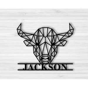 ป้ายตกแต่งผนังลายควายดำ/ขาว ขนาด 12x12/24x24 นิ้ว - Product Image 3