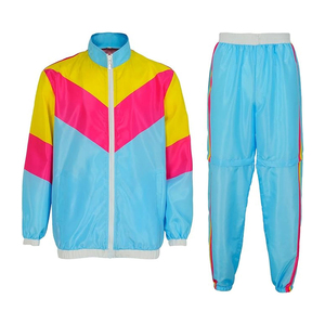 Conjunto de Chaqueta Cortavientos de Nailon de Dos Piezas Vintage de Alta Calidad, Trajes Deportivos con Cremallera Completa, Ropa Deportiva Urbana, Chaqueta Cortavientos para Correr para Hombre - Product Image 4