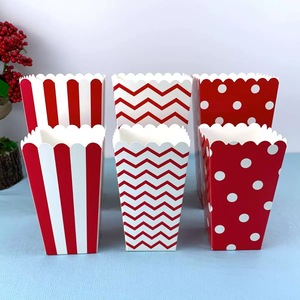 Caja de papel desechable personalizada para palomitas de maíz, caja de palomitas de maíz para cine, cubo de papel ecológico para llevar pollo frito y papas fritas - Product Image 1