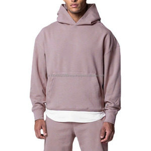 Fabricants de sweats à capuche personnalisés à double couche, en coton French Terry, lourds, avec impression en relief, sweats à capuche courts - Product Image 1
