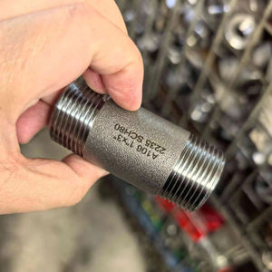 5 "karbon çelik 20 A106 A53 sınıf B meme dikişsiz karbon çelik çift kadın dişli boru meme dayanıklı uygulamalar için - Product Image 1