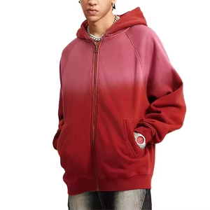 ผู้ผลิตเสื้อผ้าตามสั่ง เสื้อฮู้ดดี้ซิปโอเวอร์ไซส์ ผ้าหนา ทรงหลวม ไหล่ตก ผ้าฝ้ายฟลีซ 100% น้ำหนัก 450gsm สำหรับผู้ชายและผู้หญิง - Product Image 5