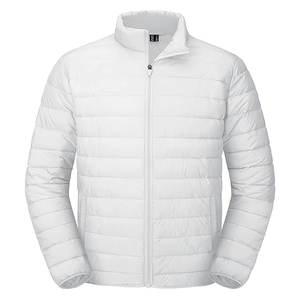 Chaqueta Acolchada Ligera y Transpirable para Hombre, Chaqueta de Invierno Impermeable y Cortavientos con Cuello Alto, 2 Bolsillos Laterales, Personalizable - Product Image 1