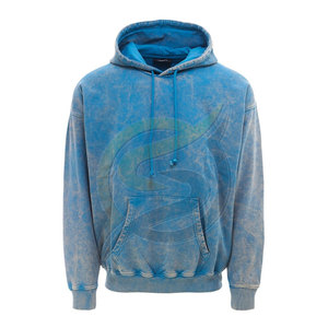 Sweat à capuche de lavage à l'acide OEM pour hommes, surdimensionné, en coton, délavé en teinture, - Product Image 1