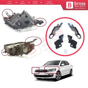 Ensemble de supports de réparation de phares BHL536+BHL537, gauche et droite, pour C-Elysee 2012-2017 9675140080 9675140380 - Product Image 6