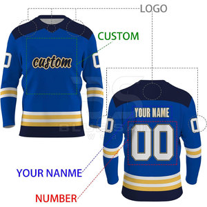 Maillot de hockey sur glace à col rond, confortable et extensible pour une mobilité rapide sur glace, style professionnel - Product Image 5