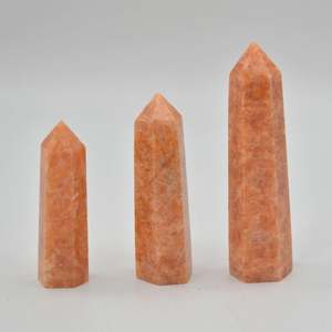 Obélisque en calcite orange, pierre précieuse d'agate, chakra de guérison, agate de qualité supérieure, tour en agate faite à la main, pointes de cristal, de Amayra Crystals Export - Product Image 5