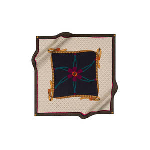 Luxury 100% Silk Twill <b>Square</b> <b>Scarf</b>-Custom Designer Leopard & Dot Pattern - Product Image 1