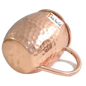 Precio al por mayor de metal Tazas de cobre únicas con grabado personalizado para ocasiones especiales Tazas de cobre con asas de latón POR HF CRAFTS - Product Image 4