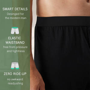 Boxers en coton et élasthanne de haute qualité pour hommes - Sous-vêtements confortables avec des caractéristiques de séchage rapide et respirantes - Product Image 3