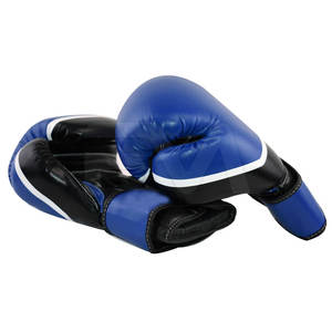 Gants de boxe de bonne qualité, couleur contrastée, logo personnalisé, gants de boxe en cuir résistant - Product Image 2