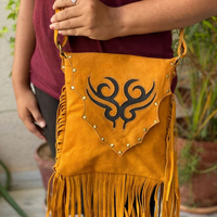 2025 femmes daim cuir frange sac à bandoulière en cuir de vache sacs à main dames Vintage en cuir véritable grande capacité sacs à bandoulière