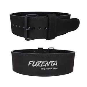 Cinturón de Levantamiento de Pesas para Gimnasio, Soporte Lumbar para Sentadillas, Entrenamiento de Fuerza, Forro de Gamuza, Cuero, 10 mm, Cinturón de Powerlifting de Una Sola Hebilla - Product Image 1