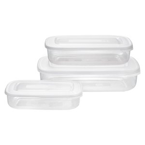 Juego de recipientes para alimentos 3 piezas (930 ml, 1,9 y 3,0 litros) FAMILY FOOD Blanco 9040572112 - Product Image 1