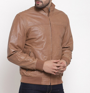 Chaqueta de Cuero Casual de Invierno para Hombre, Estilo Urbano con Cuello Alto, Chaqueta de Buena Calidad para Hombre - Product Image 3