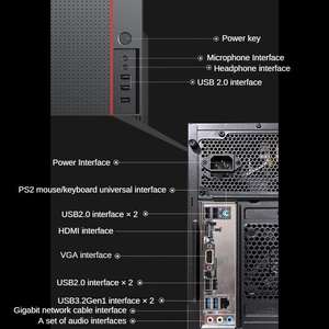 L e n o V o E R A Z E R 512 Inter Core, ratón de teclado SSD de 16GB y GB para gobierno y empresa - Product Image 3