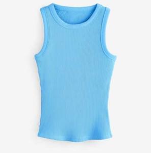 เสื้อแขนกุดระบายอากาศของผู้หญิงเสื้อกล้ามคอกลมแขนกุดเสื้อลำลองฤดูร้อนสไตล์ใหม่ล่าสุด - Product Image 5