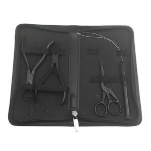 Kit d'outils d'application de trame d'extension de cheveux avec logo personnalisé noir | Kit complet d'extension de cheveux de salon professionnel par Zarnab Surgical - Product Image 3