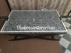 ถาดโต๊ะกาแฟแบบฝังกระดูกพร้อมขาตั้งเฟอร์นิเจอร์บ้านสไตล์ล่าสุดสำหรับห้องนั่งเล่นดีไซน์ทันสมัย - Product Image 4