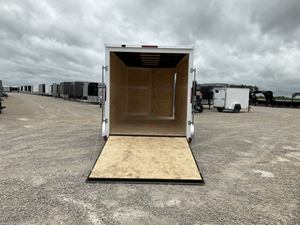 2026 Cross 7x16 Enclosed Cargo <b>Trailer</b> Tandem Axle Utility <b>Trailer</b> 84" Interior Height V-Nose Ramp Door Cargo Hauler 7000 GVWR - Product Image 5