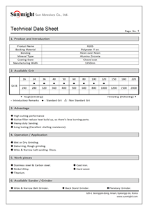 Courroie abrasive longue durée Sun Might R205 à grain de zirconium 3000x50mm pour le meulage du métal et du bois, l'ébavurage et le polissage - Product Image 3