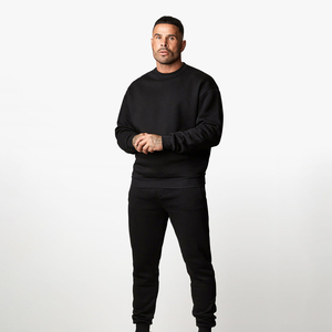 Custom Oversized Men's Crewneck <b>Sweatshirt</b> <b>Printed</b> Gym Tracksuit for Spring Plain Blank Design - Product Image 1