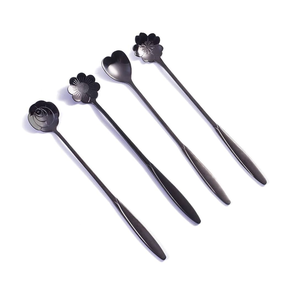 ช้อนมิเรอร์เหล็กช้อนชา6ชิ้นช้อนกวนคุณภาพพรีเมียม - Product Image 5